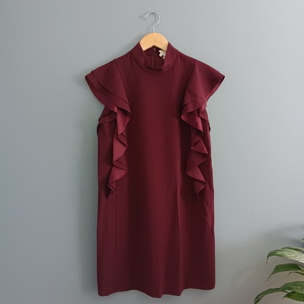 NWT Kate Spade Satin Crepe Flutter Sleeve Dress size 6